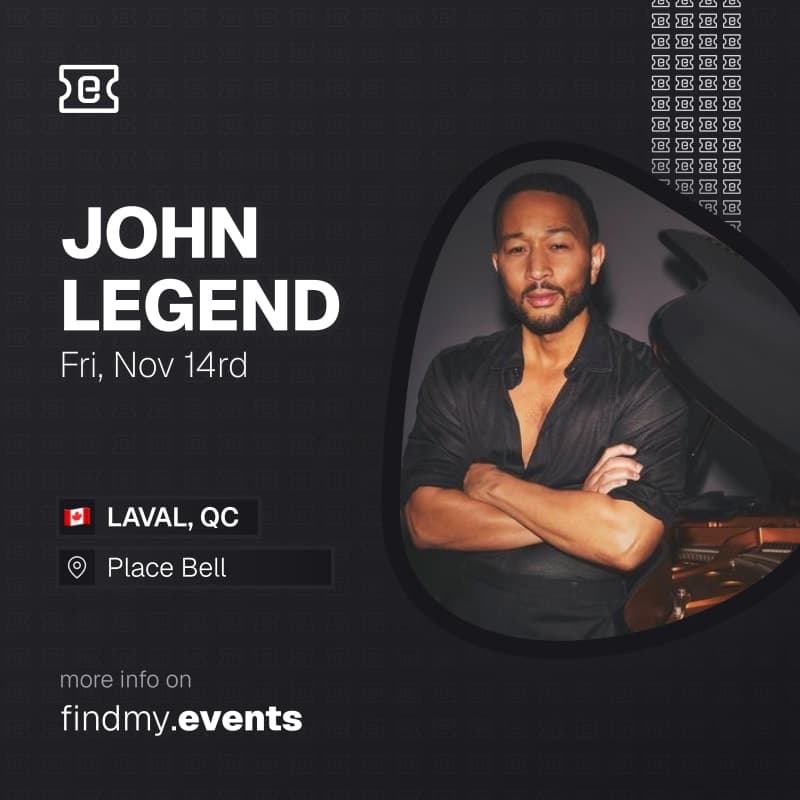 John Legend live In Laval